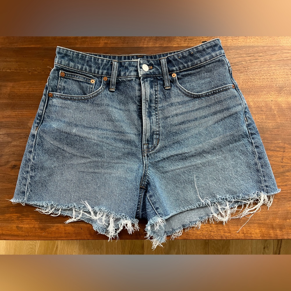 Madewell The Curvy Perfect Vintage High Waist Denim Shorts, Size 29